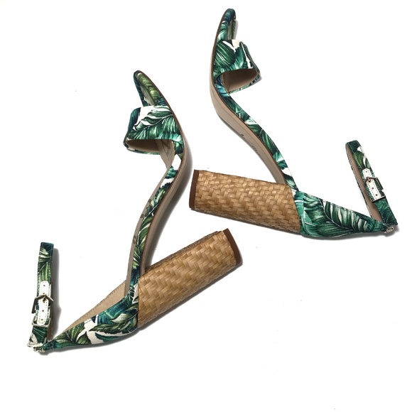 Sam Edelman Shoes - Sam Edelman | Yaro Block Heel Palm Print Size 8.5